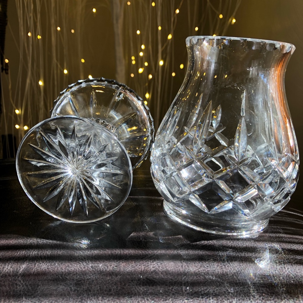 Gorham Crystal King Edward Hurricane Lamp - Picture 3 of 3